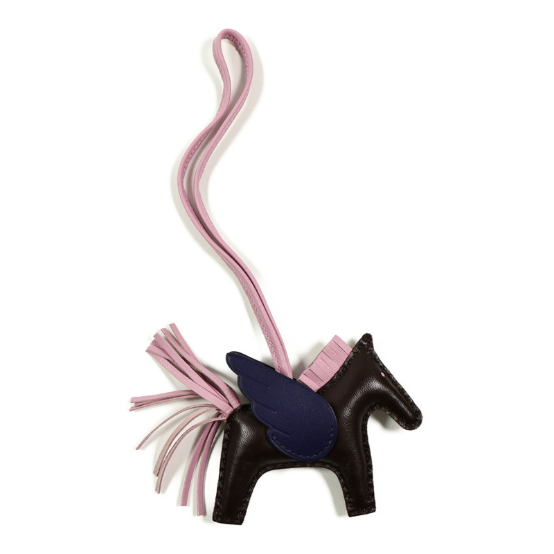 HERMES Milo皮革Rodeo Pegase PM掛飾-1