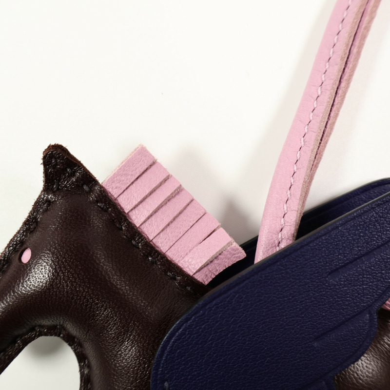 HERMES Milo皮革Rodeo Pegase PM掛飾-6