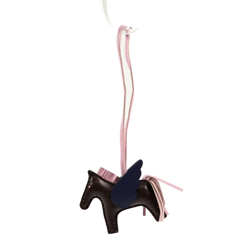 HERMES Milo皮革Rodeo Pegase PM掛飾-7