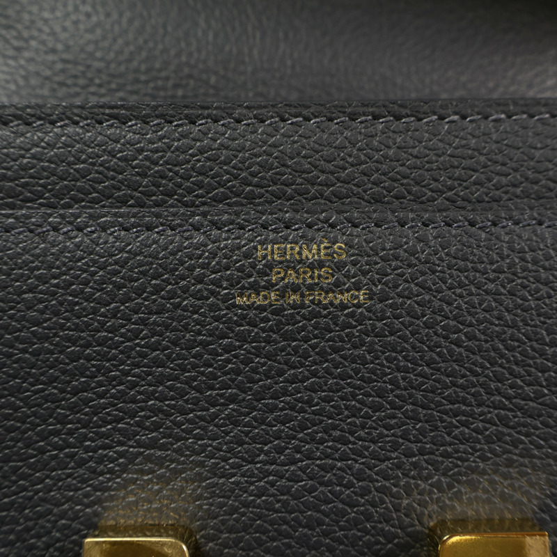 HERMES Evercolor皮革Constance To Go金扣肩背袋-4