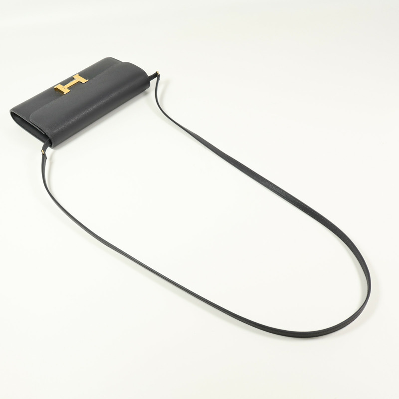 HERMES Evercolor皮革Constance To Go金扣肩背袋-6