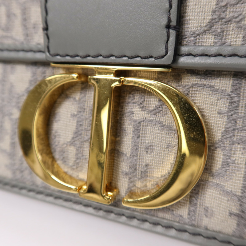 Dior 帆布Montaigne 30金扣肩背袋-5
