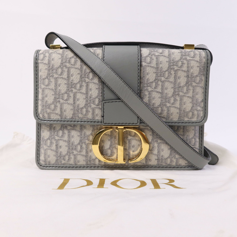 Dior 帆布Montaigne 30金扣肩背袋-7