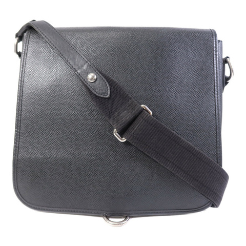 LOUIS VUITTON Taiga皮革Andrei銀扣肩背袋