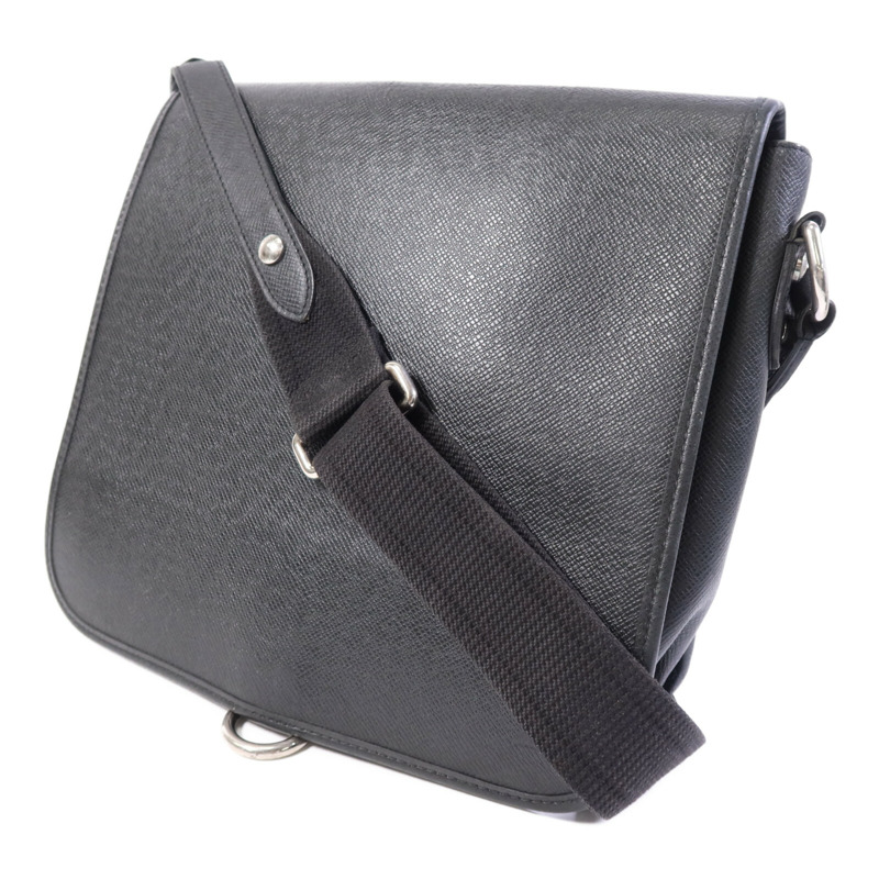 LOUIS VUITTON Taiga皮革Andrei銀扣肩背袋-2