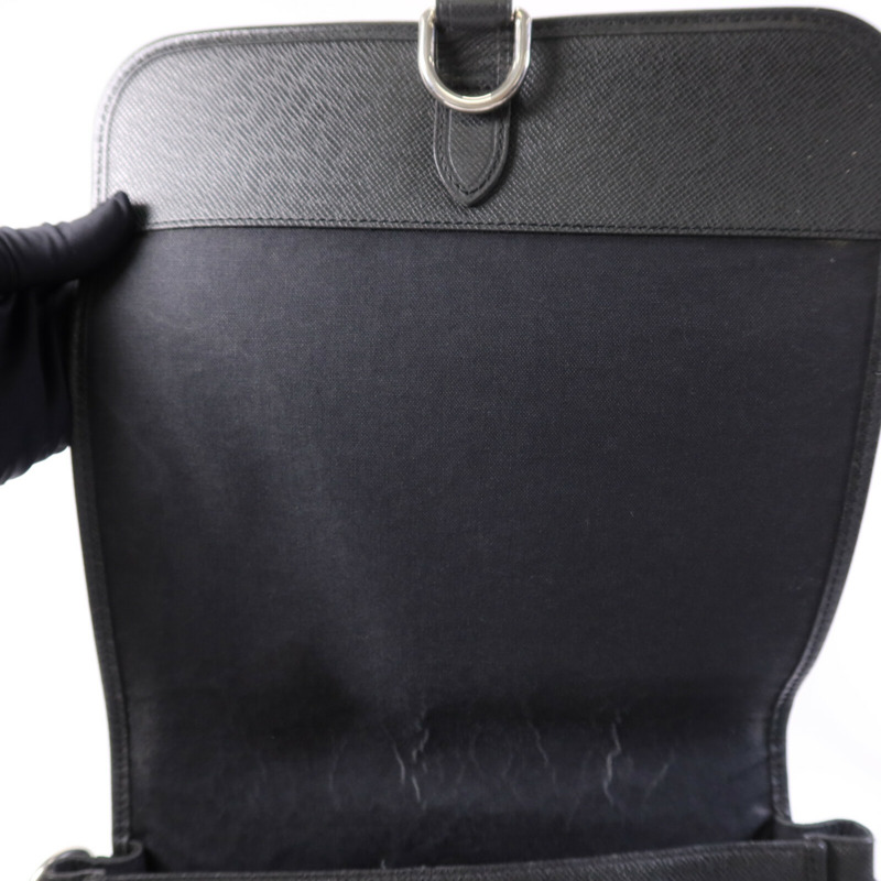 LOUIS VUITTON Taiga皮革Andrei銀扣肩背袋-15