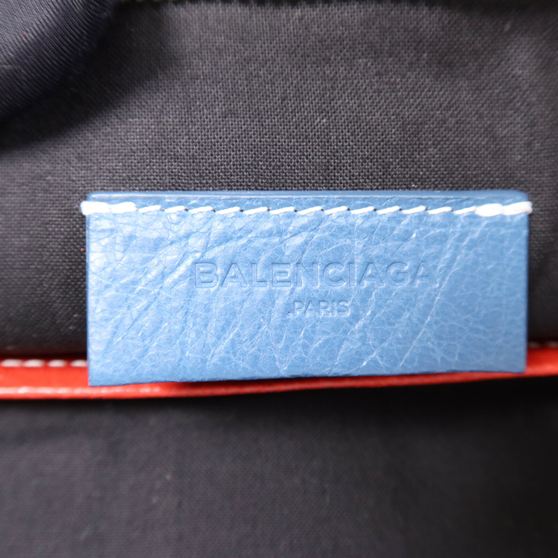 BALENCIAGA 牛皮皮革Clutch銀扣手拿包-5