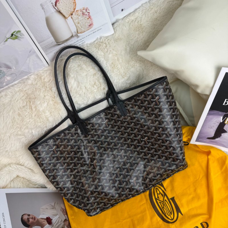 Goyard Saint Louis Tote Bag 黑色-0