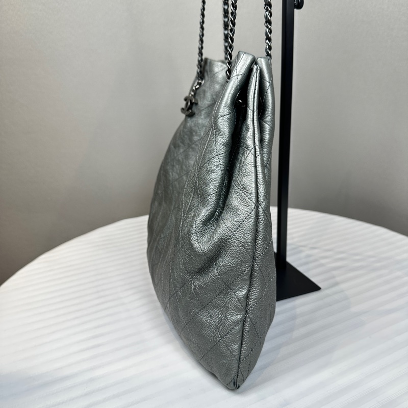 香奈兒/Chanel 金屬色單肩tote托特包 36x1.5x28cm-3