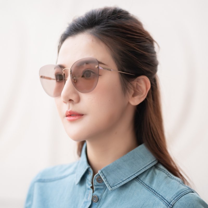 Salvatore Ferragamo 太陽眼鏡(金色)-4