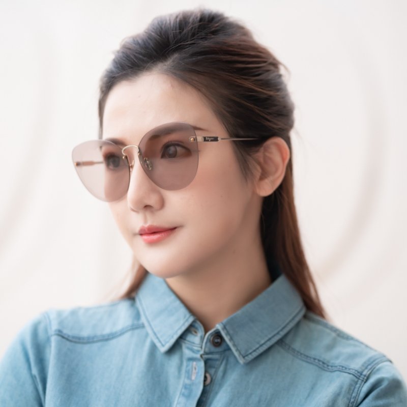 Salvatore Ferragamo 太陽眼鏡(金色)-6