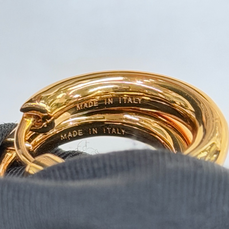 Valentino 金色Vlogo 珍珠垂吊耳環XB956-10