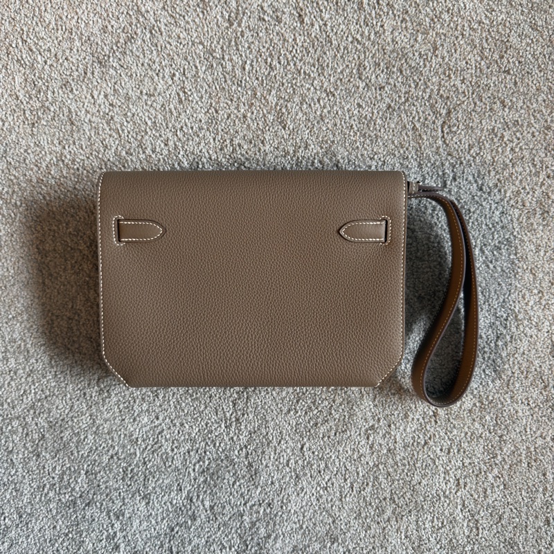 Hermès Kelly Dépêches 25 Étoupe-1