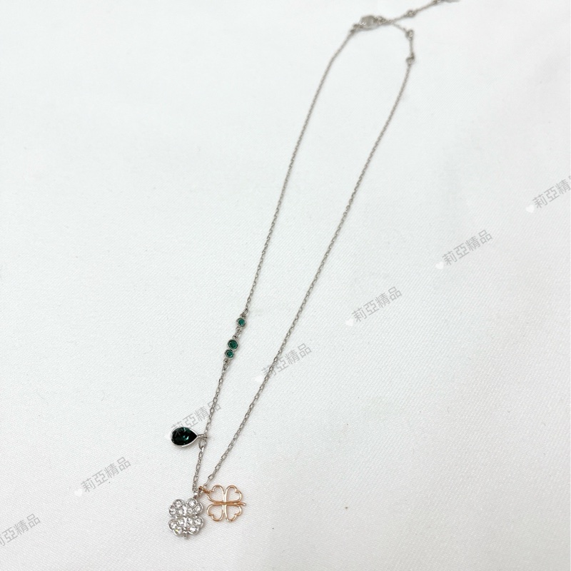 莉亞精品♡ 施華洛世奇 四葉草 項鍊 二手-3