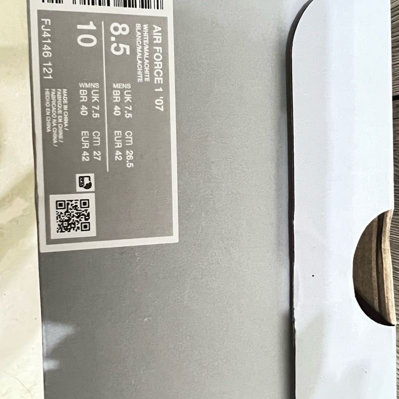 Nike Air Force 1 Low 白綠-10