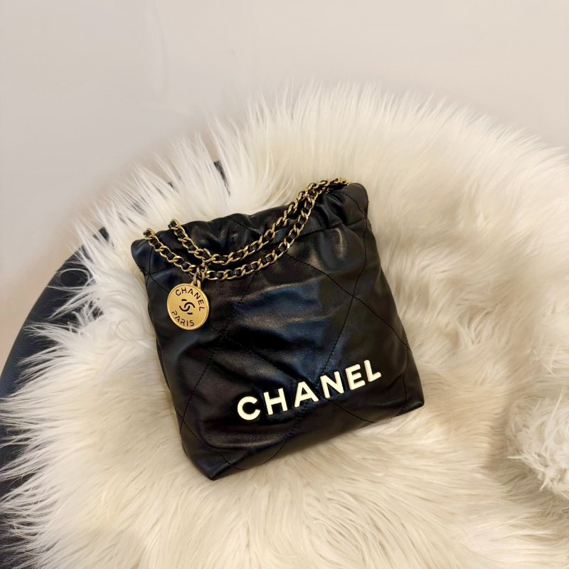 香奈兒 22 mini垃圾袋 (白logo)-0