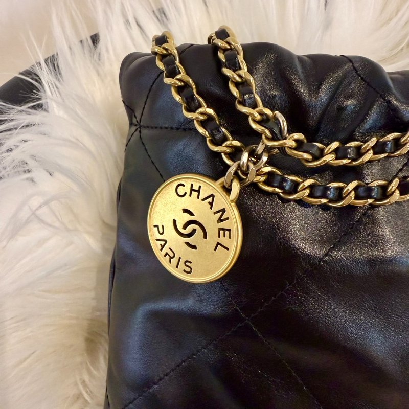 香奈兒 22 mini垃圾袋 (白logo)-5