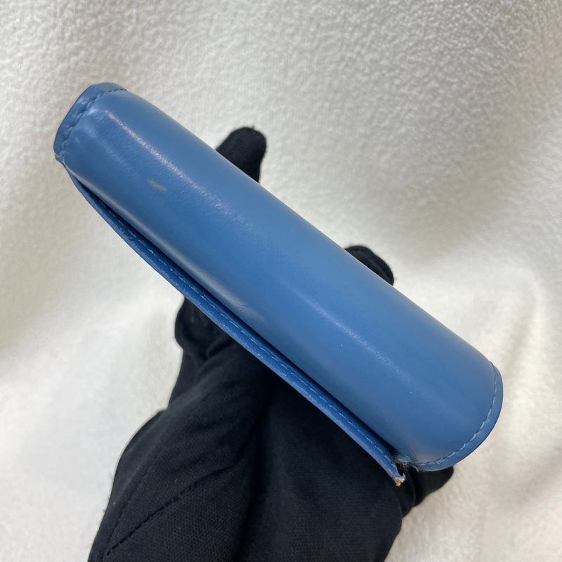 LV Zoé Monogram 老花拼藍色三摺短夾 XB721-5