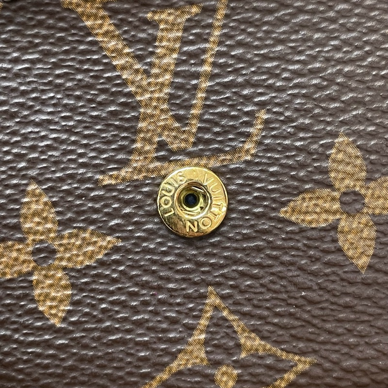 LV Zoé Monogram 老花拼藍色三摺短夾 XB721-17