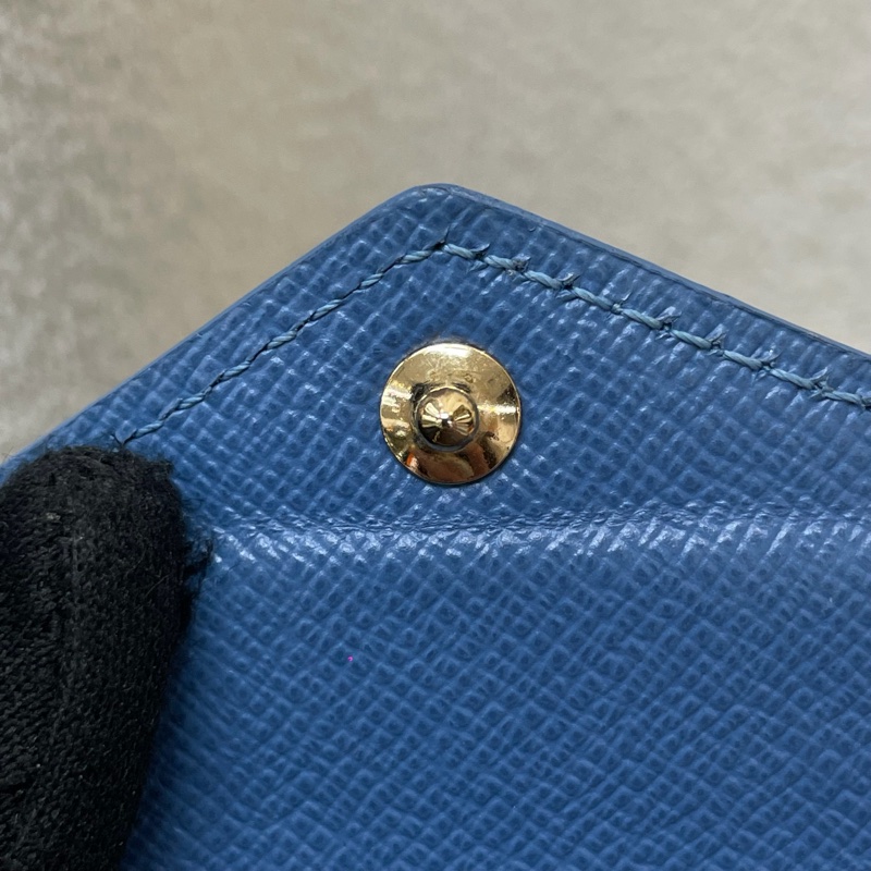 LV Zoé Monogram 老花拼藍色三摺短夾 XB721-18