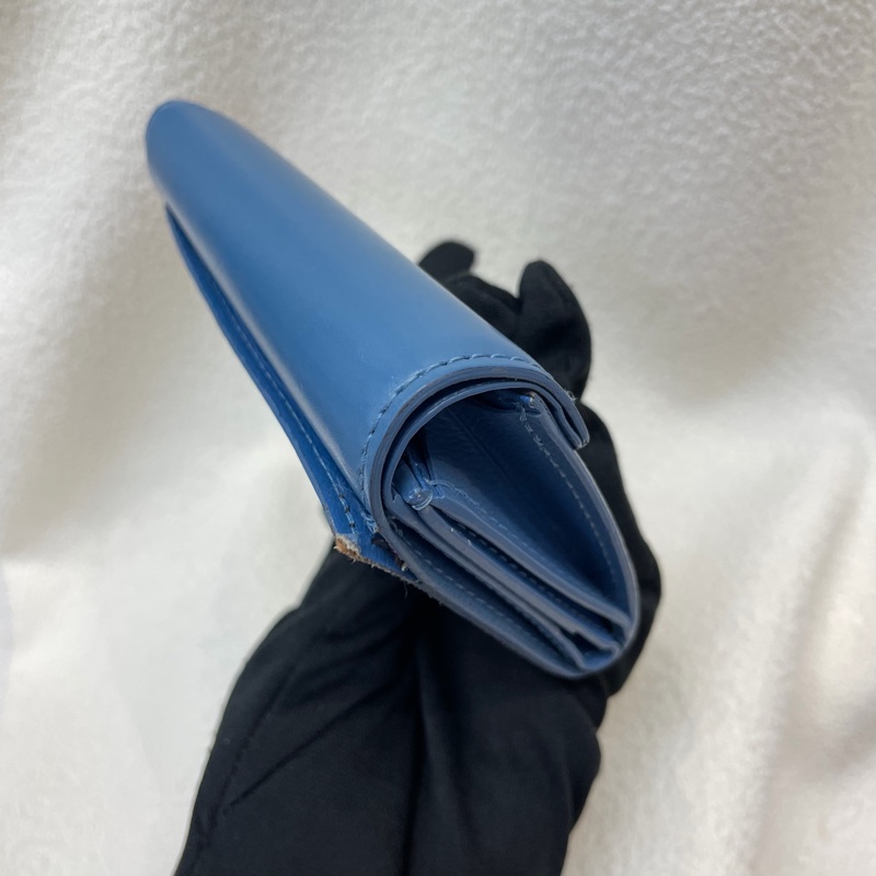 LV Zoé Monogram 老花拼藍色三摺短夾 XB721-31