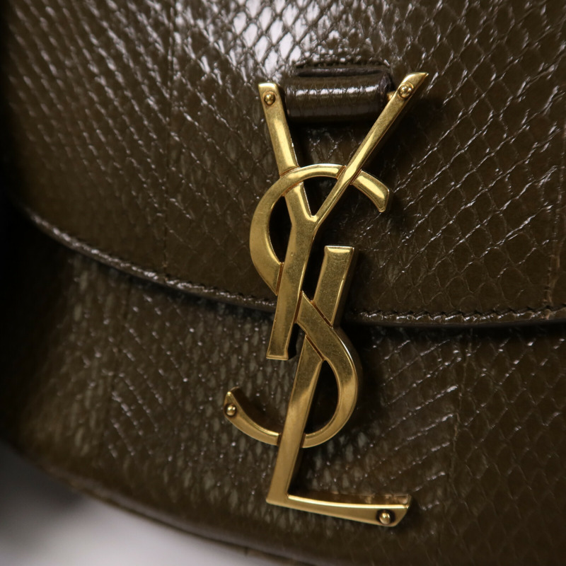 SAINT LAURENT 牛皮皮革Kaia Crossbody Bag金扣肩背袋-6