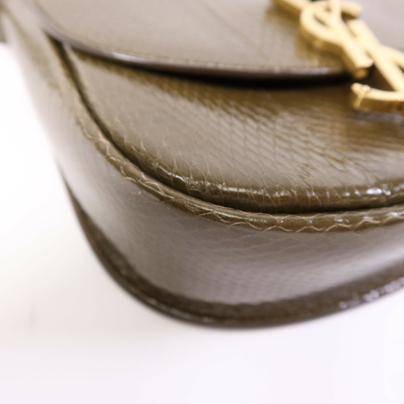 SAINT LAURENT 牛皮皮革Kaia Crossbody Bag金扣肩背袋-10