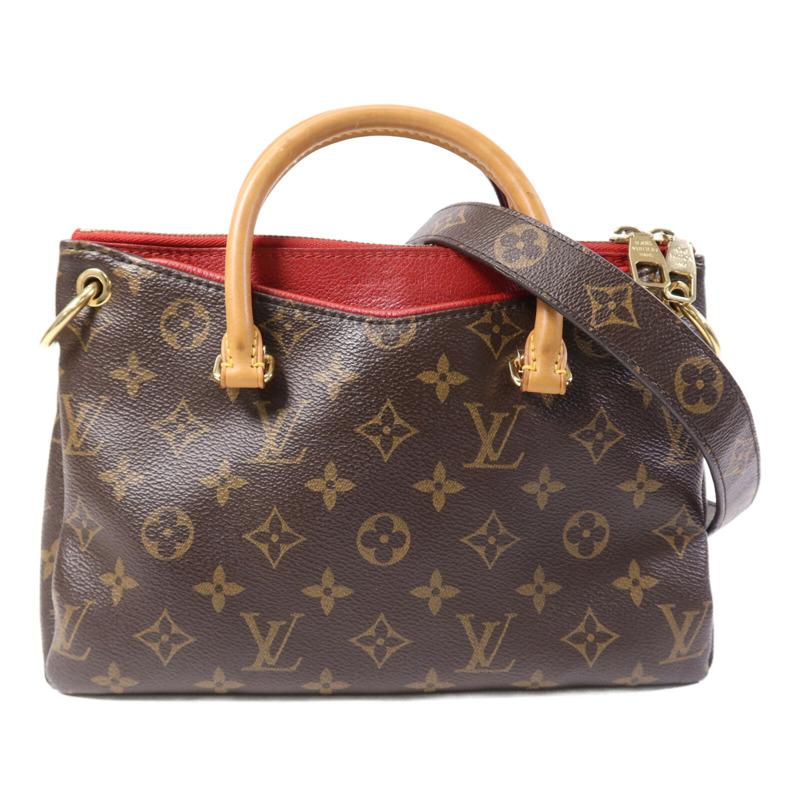 LOUIS VUITTON Monogram Pallas BB金扣手挽肩背兩用袋-0