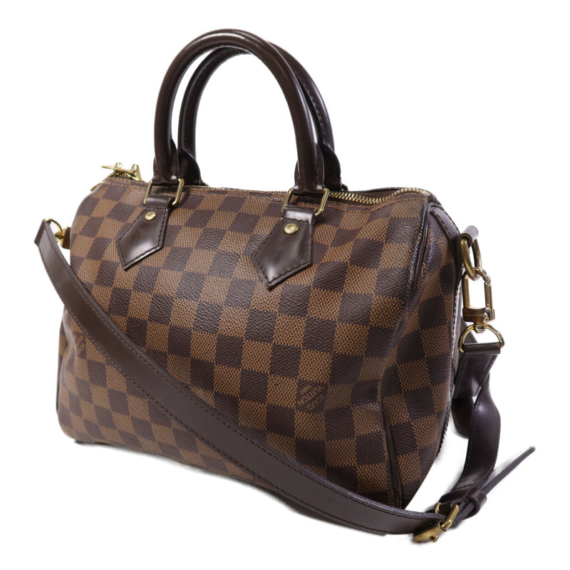 LOUIS VUITTON Damier Ebene Speedy Bandouliere 25手挽袋-2