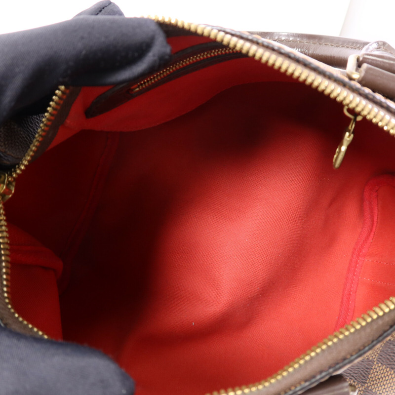 LOUIS VUITTON Damier Ebene Speedy Bandouliere 25手挽袋-4