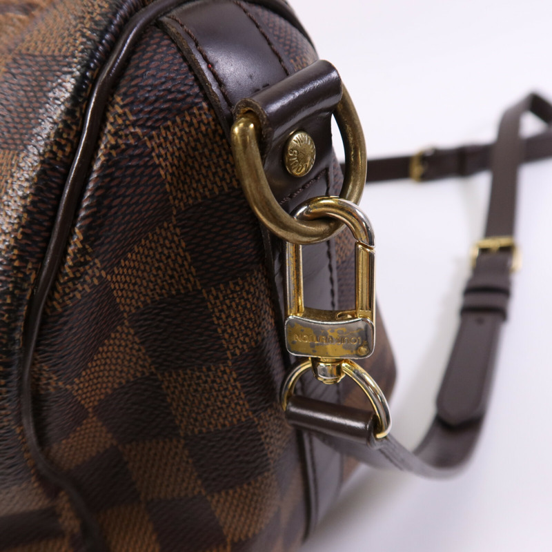 LOUIS VUITTON Damier Ebene Speedy Bandouliere 25手挽袋-6