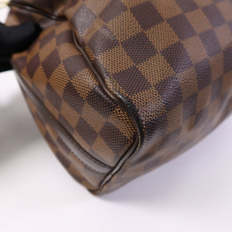 LOUIS VUITTON Damier Ebene Speedy Bandouliere 25手挽袋-8