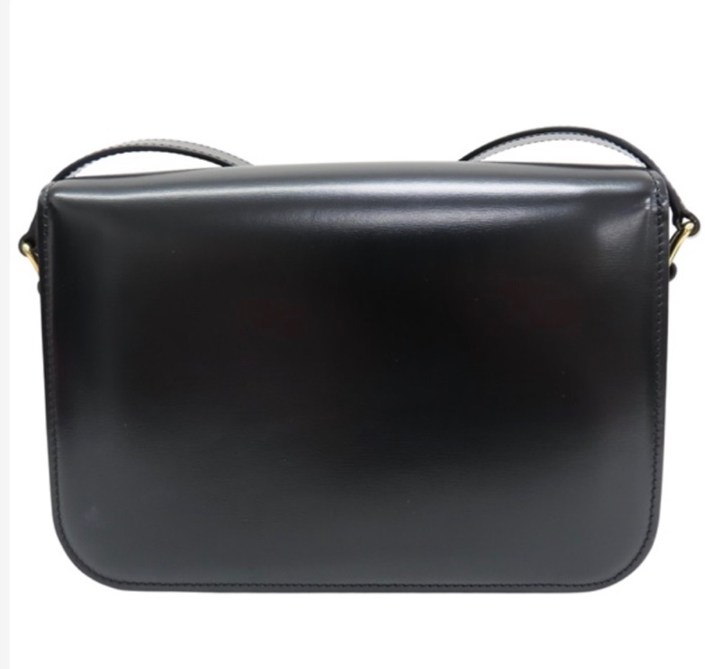 Celine 凱旋門 黑金 中號-1