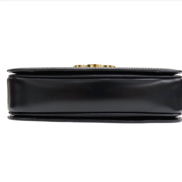 Celine 凱旋門 黑金 中號-7