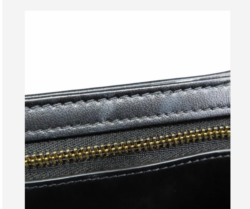 Celine 凱旋門 黑金 中號-10