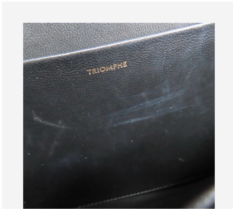 Celine 凱旋門 黑金 中號-18