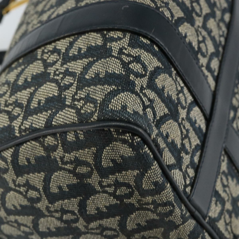 【日本直送】Christian Dior Trotter帆布波士頓包 海軍藍 金色 正品 151399V-7