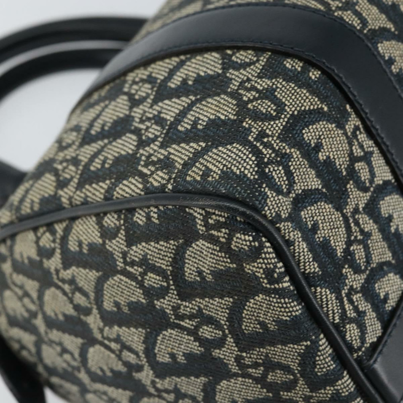 【日本直送】Christian Dior Trotter帆布波士頓包 海軍藍 金色 正品 151399V-15