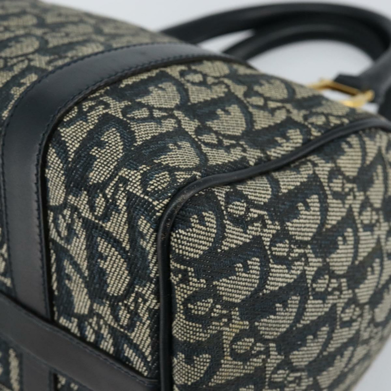 【日本直送】Christian Dior Trotter帆布波士頓包 海軍藍 金色 正品 151399V-16