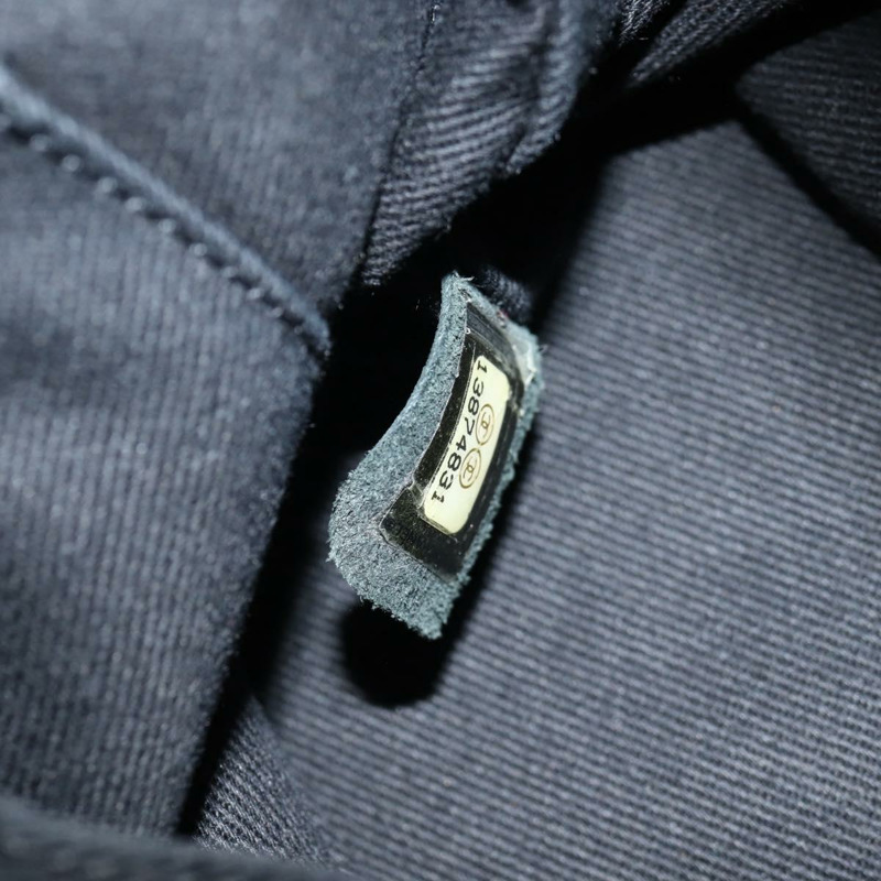 【日本直送】香奈兒 (CHANEL) 鏈條 COCO 標誌單背包,斜紋軟呢布料,黑色,銀色 CC 標誌,正品編號 145069AV-10