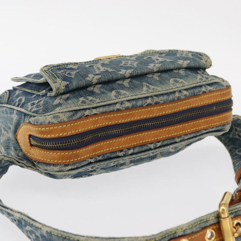 【日本直送】路易威登 Monogram 牛仔布腰包/肩背包 藍色 M44741 LV 正品 ka139V-5