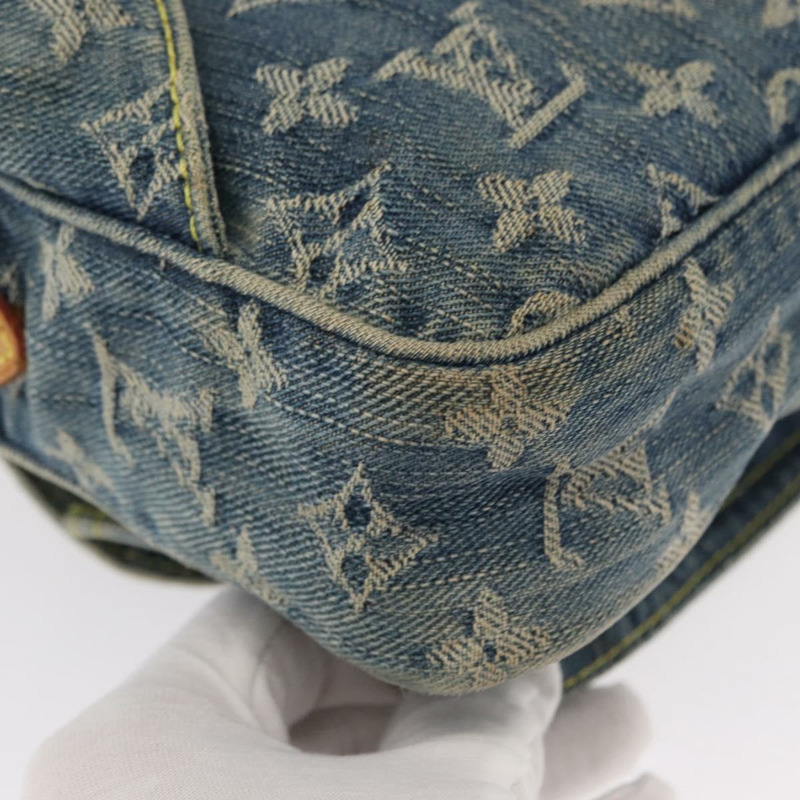 【日本直送】路易威登 Monogram 牛仔布腰包/肩背包 藍色 M44741 LV 正品 ka139V-14