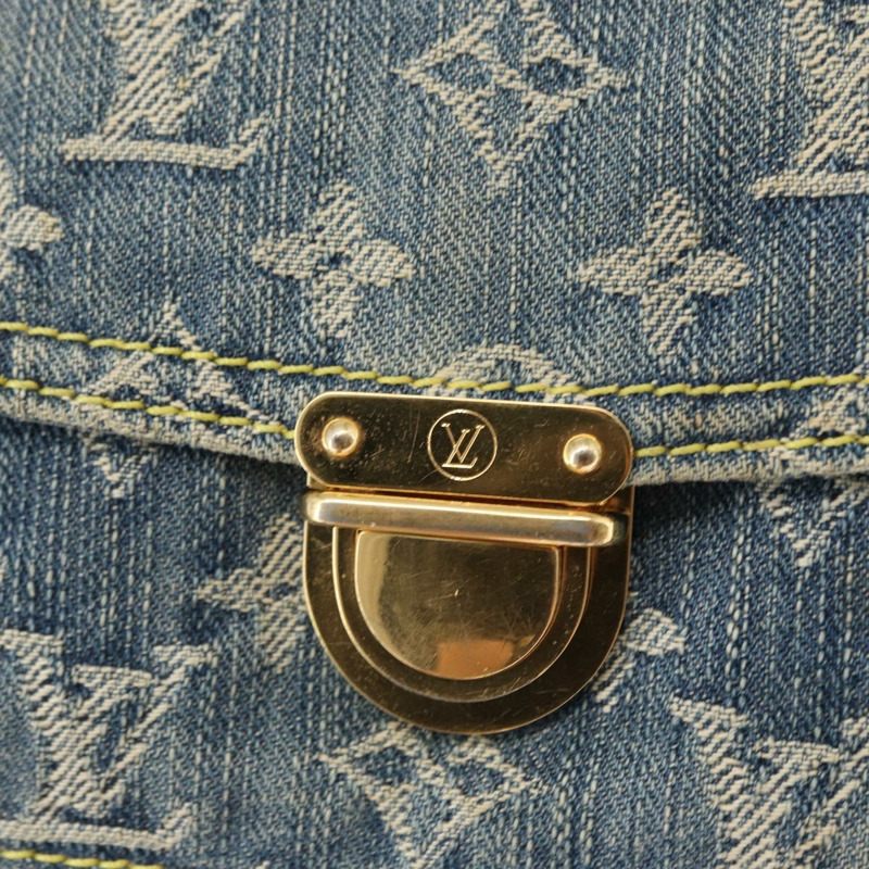 【日本直送】路易威登 Monogram 牛仔布腰包/肩背包 藍色 M44741 LV 正品 ka139V-16