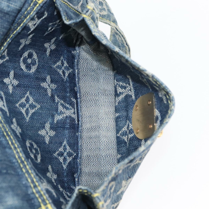 【日本直送】路易威登 Monogram 牛仔布腰包/肩背包 藍色 M44741 LV 正品 ka139V-22