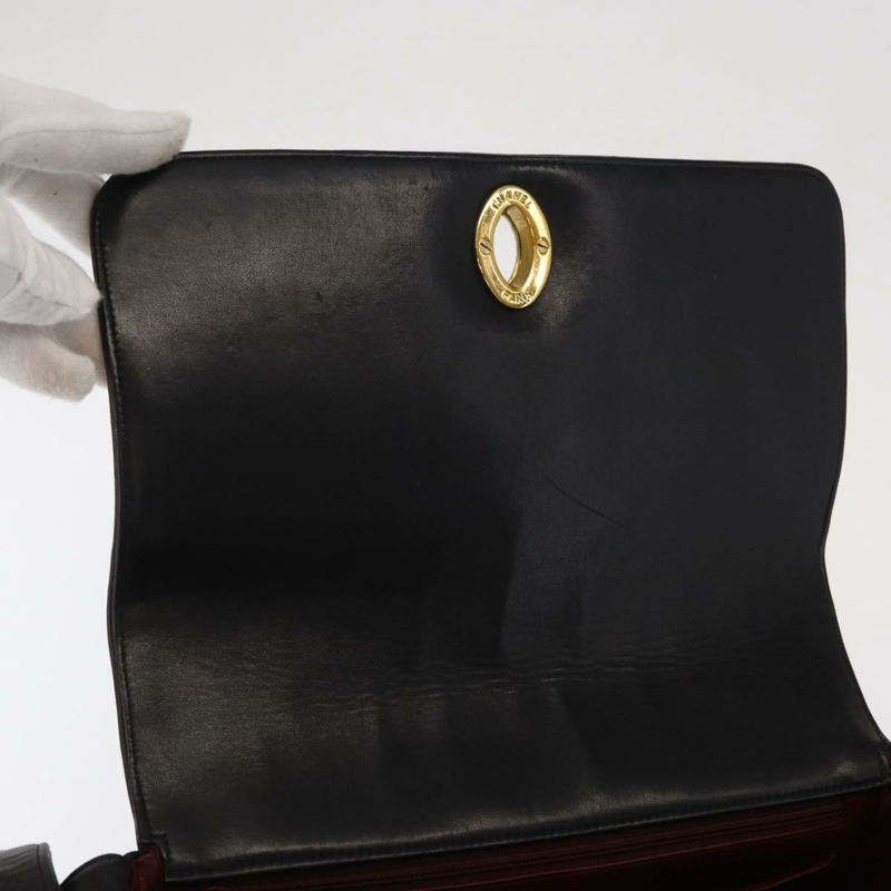 【日本直送】香奈兒新款 Mademoiselle 羊皮肩包 黑色 銀色 CC 標誌 正品 ka096V-9