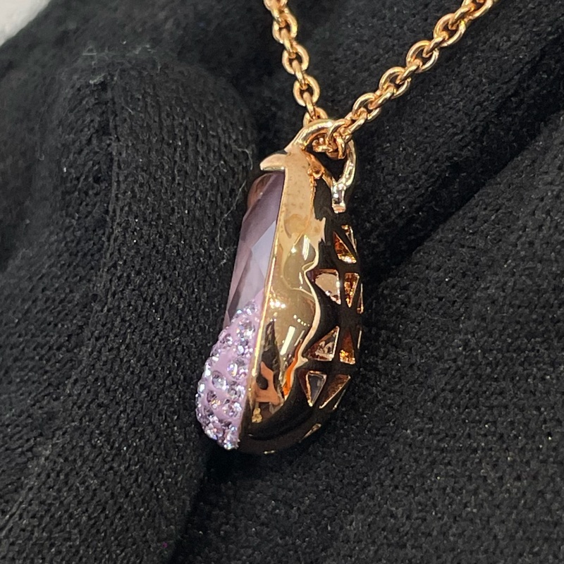 Swarovski 梨型紫水晶閃鑽項鏈XB604-12