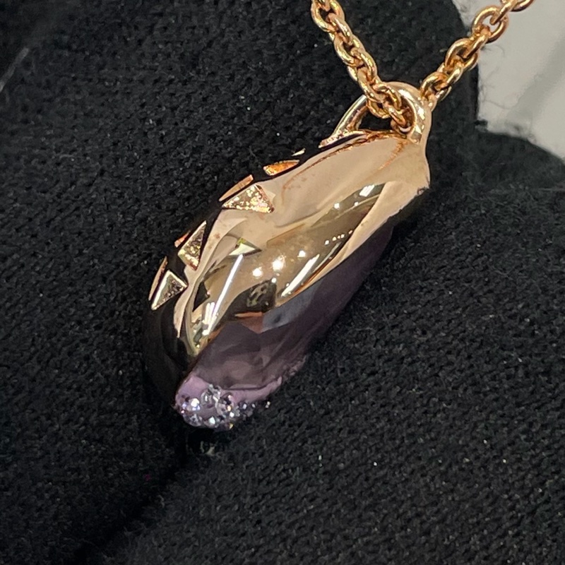 Swarovski 梨型紫水晶閃鑽項鏈XB604-13