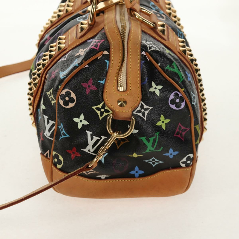 【日本直送】路易威登 Monogram Multicolor Courtney MM 手提包 2way 黑色 M45642 正品 BA8731V-2