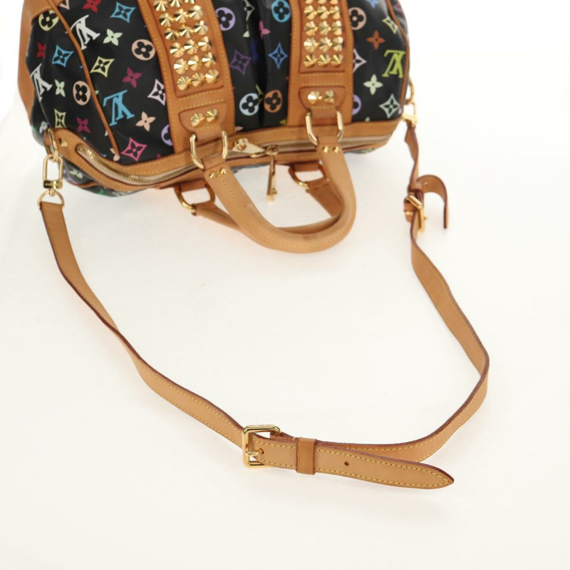 【日本直送】路易威登 Monogram Multicolor Courtney MM 手提包 2way 黑色 M45642 正品 BA8731V-8