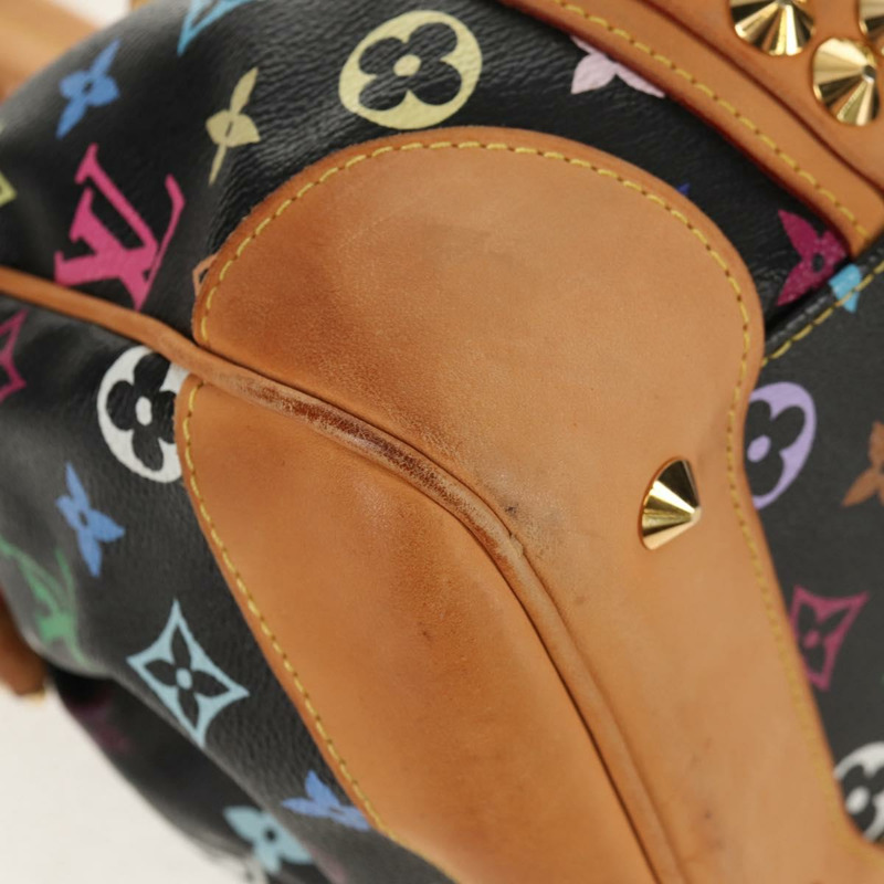 【日本直送】路易威登 Monogram Multicolor Courtney MM 手提包 2way 黑色 M45642 正品 BA8731V-20